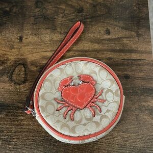 Coach crab coin purse